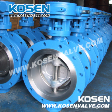 Cast Steel Flanged Butterfly Valve (D343H)